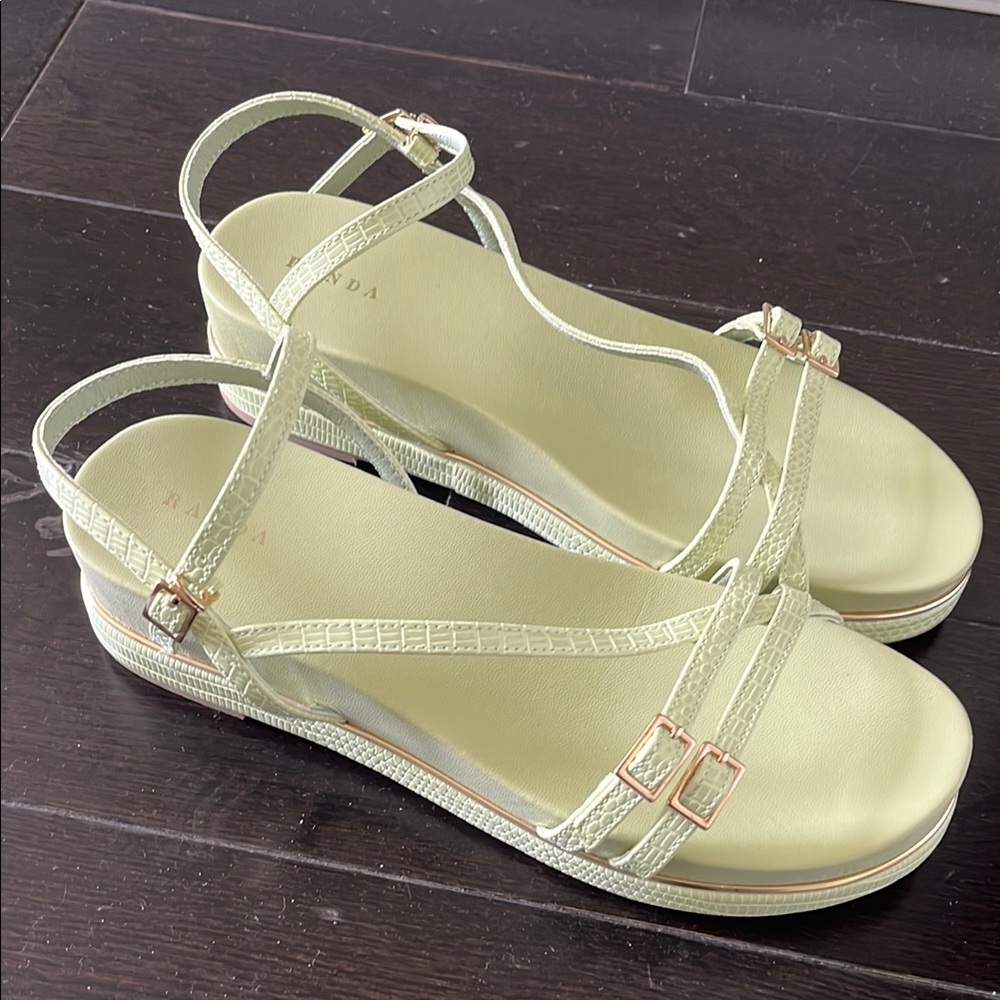 Green Strappy Sandals